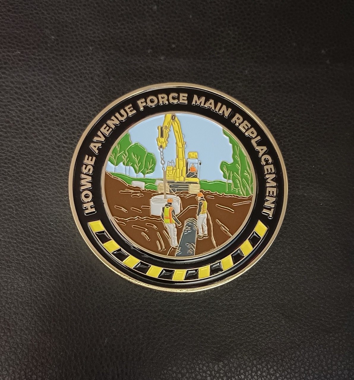 Construction Project Challenge Coin