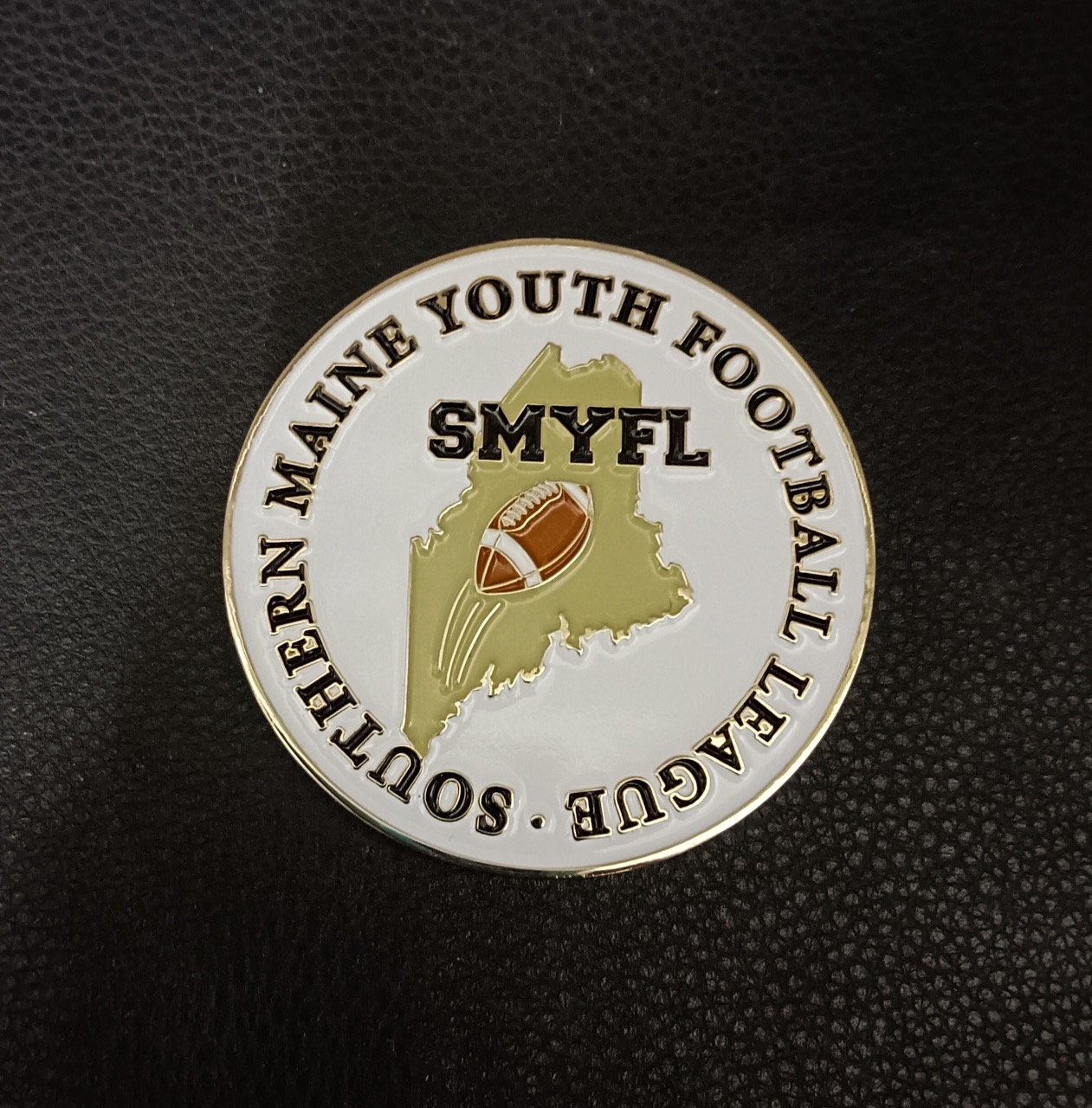 Youth Football Challenge Coin 