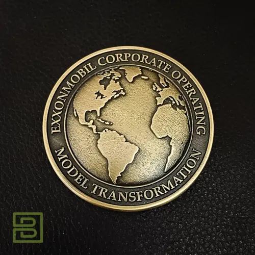 Exxon Mobil Challenge Coins