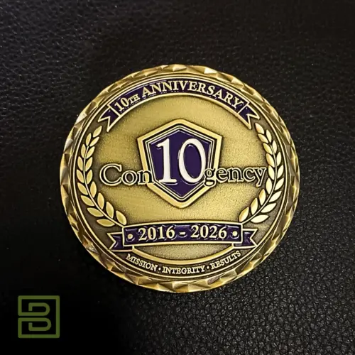 Antique Gold Plating Challenge Coins