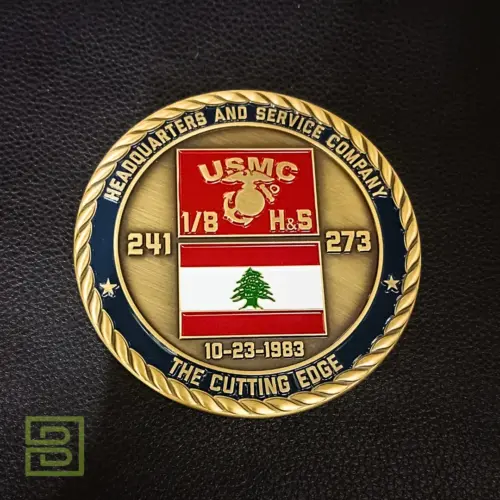 Antique Gold Plating Challenge Coins