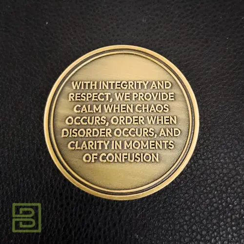 Antique Gold Plating Challenge Coins