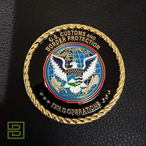 3D Rope Edge Challenge Coins