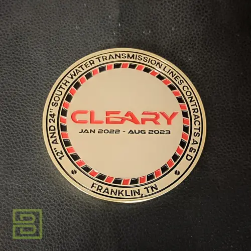 Cleary Construction Challenge Coins