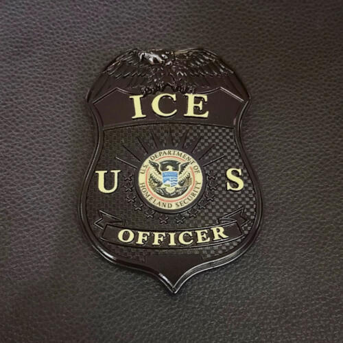 ICE Badge Black and Gold