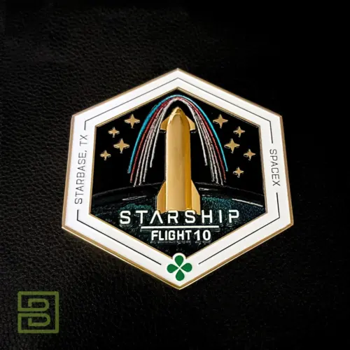 SpaceX Flight-10 Starship Challenge Coins