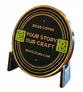 Get one FREE metal coin stand with every order!